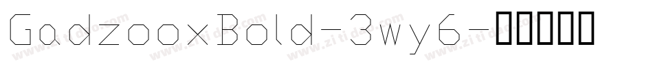 GadzooxBold-3wy6字体转换