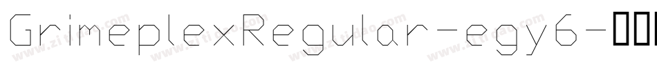 GrimeplexRegular-egy6字体转换