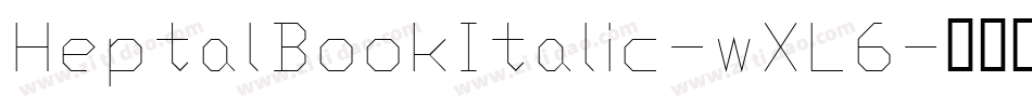 HeptalBookItalic-wXL6字体转换
