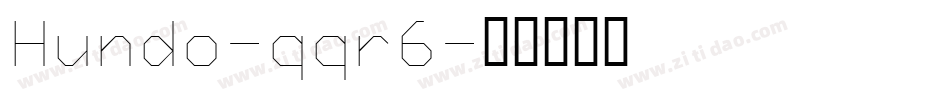 Hundo-qqr6字体转换