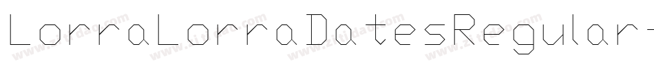 LorraLorraDatesRegular-VBM6字体转换