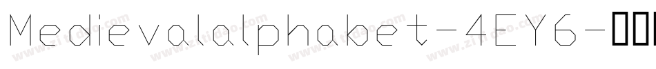 Medievalalphabet-4EY6字体转换
