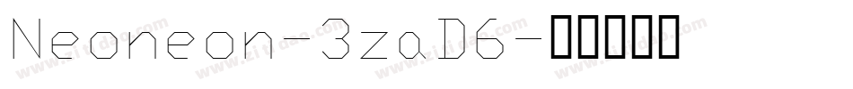 Neoneon-3zaD6字体转换