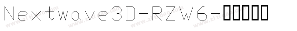 Nextwave3D-RZW6字体转换