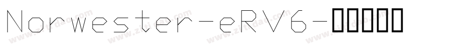Norwester-eRV6字体转换
