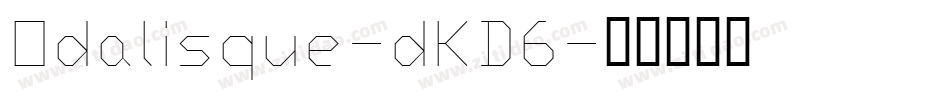 Odalisque-dKD6字体转换