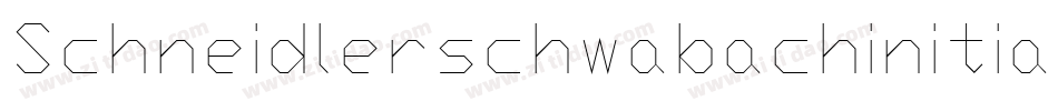 Schneidlerschwabachinitials-3zM6字体转换