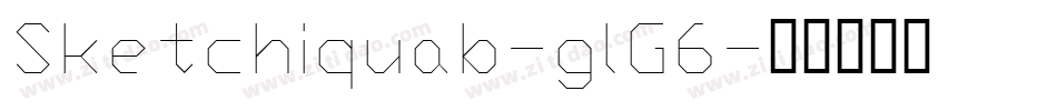 Sketchiquab-glG6字体转换