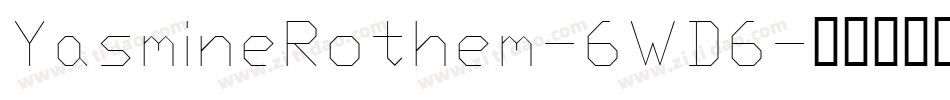 YasmineRothem-6WD6字体转换
