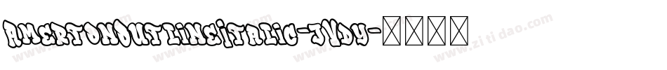 AmertonOutlineItalic-jVdy字体转换