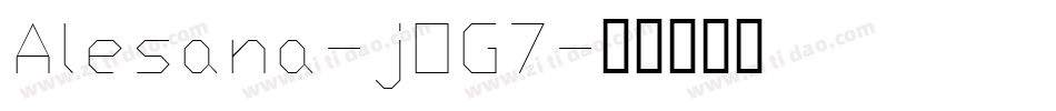 Alesana-jOG7字体转换
