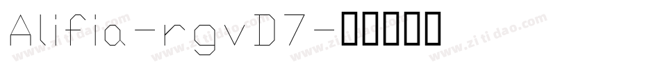 Alifia-rgvD7字体转换