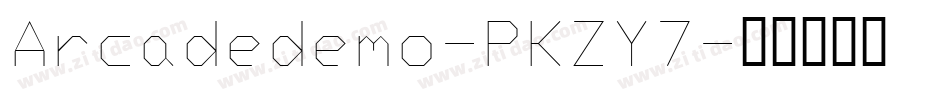 Arcadedemo-PKZY7字体转换