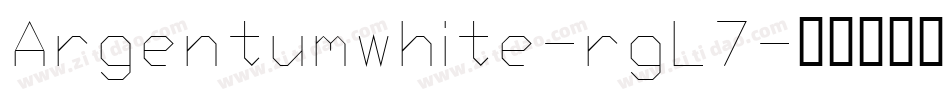 Argentumwhite-rgL7字体转换