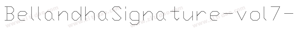 BellandhaSignature-vol7字体转换