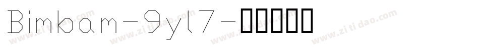 Bimbam-9yl7字体转换