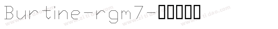 Burtine-rgm7字体转换