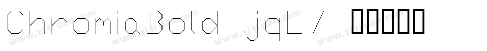 ChromiaBold-jqE7字体转换