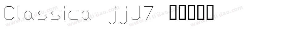 Classica-jjJ7字体转换
