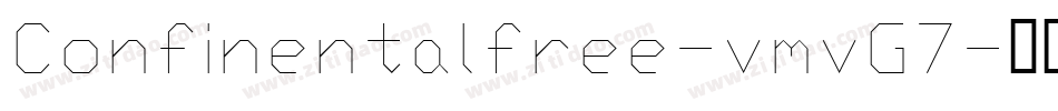 Confinentalfree-vmvG7字体转换