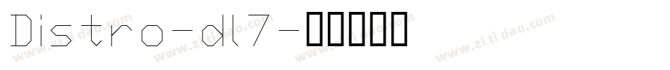 Distro-dl7字体转换