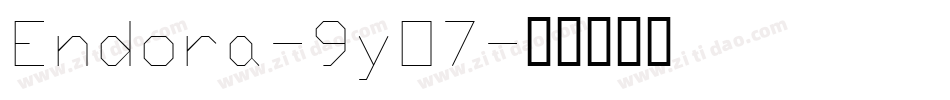 Endora-9yO7字体转换