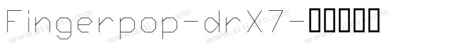 Fingerpop-drX7字体转换
