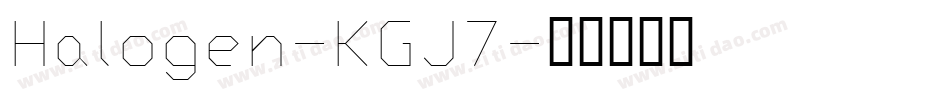 Halogen-KGJ7字体转换