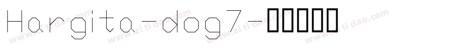 Hargita-dog7字体转换