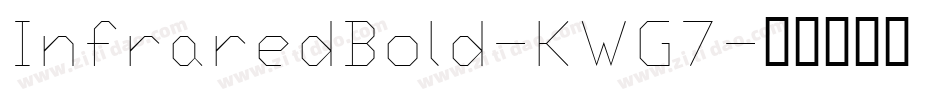 InfraredBold-KWG7字体转换