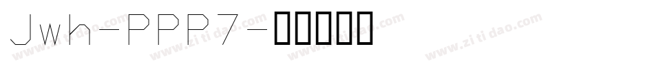 Jwh-PPP7字体转换