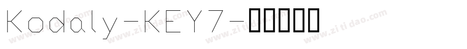 Kodaly-KEY7字体转换