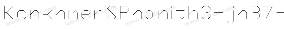 KonkhmerSPhanith3-jnB7字体转换