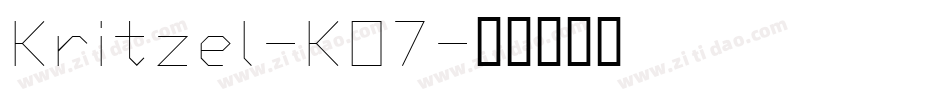 Kritzel-KO7字体转换