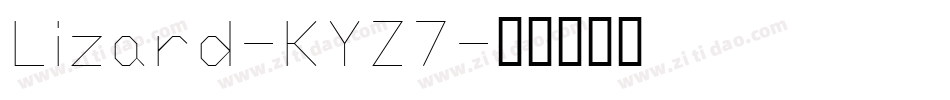 Lizard-KYZ7字体转换