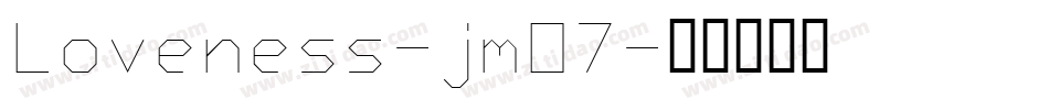 Loveness-jmO7字体转换