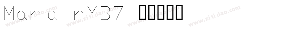 Maria-rYB7字体转换