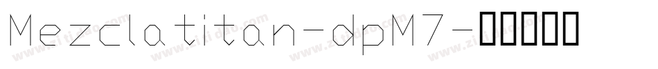 Mezclatitan-dpM7字体转换