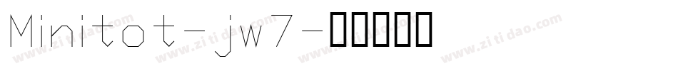 Minitot-jw7字体转换