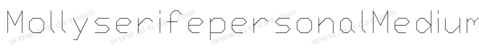 MollyserifepersonalMedium-jwO7字体转换