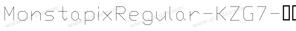 MonstapixRegular-KZG7字体转换