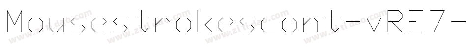 Mousestrokescont-vRE7字体转换