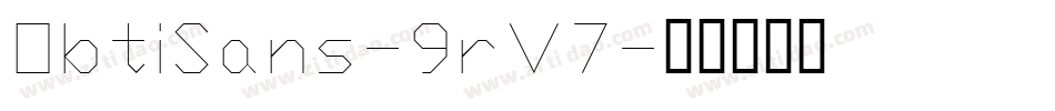 ObtiSans-9rV7字体转换