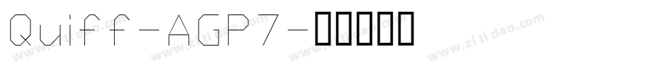 Quiff-AGP7字体转换