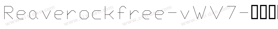 Reaverockfree-vWV7字体转换