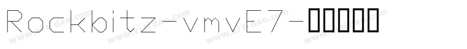 Rockbitz-vmvE7字体转换