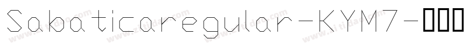 Sabaticaregular-KYM7字体转换