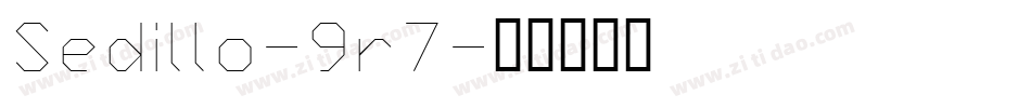 Sedillo-9r7字体转换