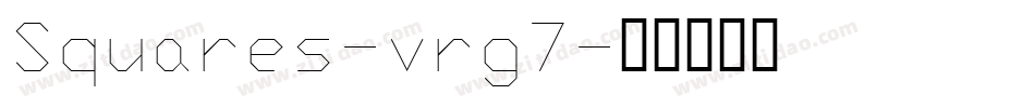 Squares-vrg7字体转换