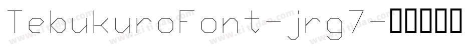TebukuroFont-jrg7字体转换